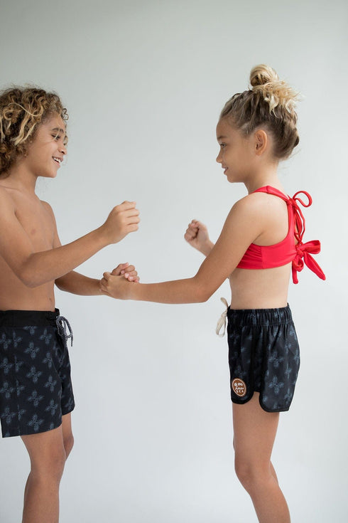 kid-s-boardie-watershorts-in-black-breadfruit-bandana-of-one-sea - Sophia's Style -3